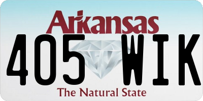 AR license plate 405WIK