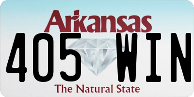 AR license plate 405WIN