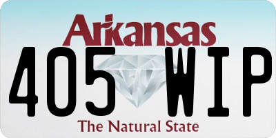 AR license plate 405WIP