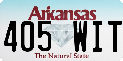 AR license plate 405WIT