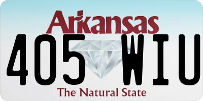 AR license plate 405WIU