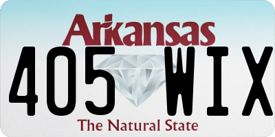 AR license plate 405WIX