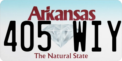 AR license plate 405WIY