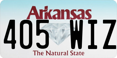AR license plate 405WIZ