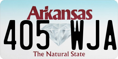 AR license plate 405WJA