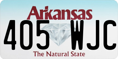 AR license plate 405WJC