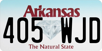 AR license plate 405WJD