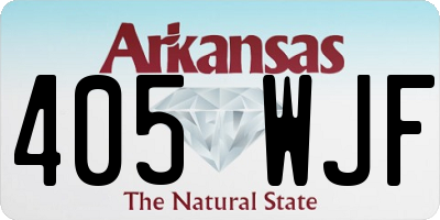 AR license plate 405WJF