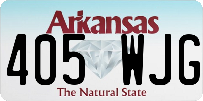 AR license plate 405WJG