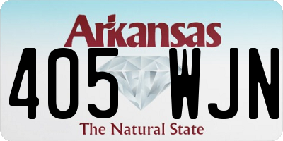 AR license plate 405WJN