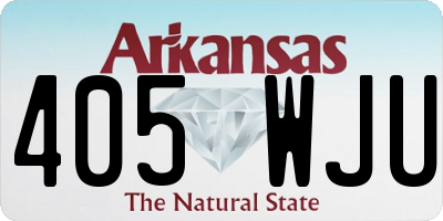 AR license plate 405WJU