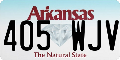 AR license plate 405WJV