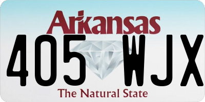 AR license plate 405WJX