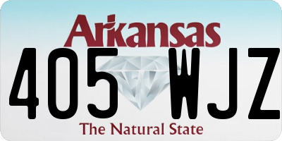 AR license plate 405WJZ