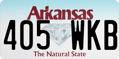 AR license plate 405WKB