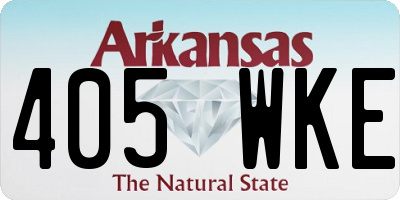 AR license plate 405WKE