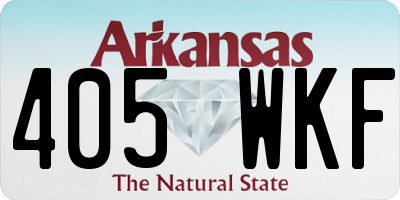 AR license plate 405WKF