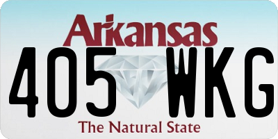 AR license plate 405WKG