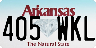 AR license plate 405WKL
