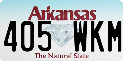 AR license plate 405WKM