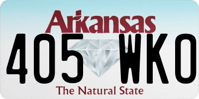 AR license plate 405WKO