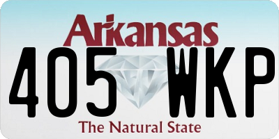 AR license plate 405WKP