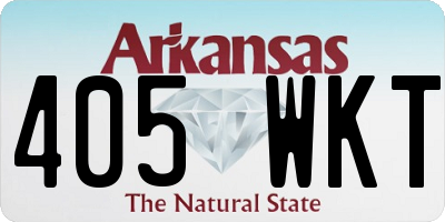 AR license plate 405WKT