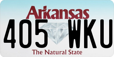 AR license plate 405WKU