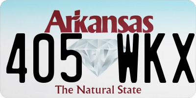 AR license plate 405WKX