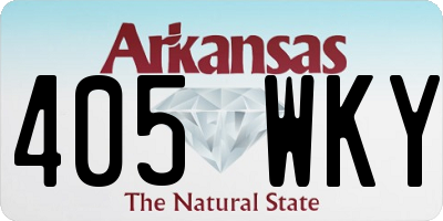 AR license plate 405WKY
