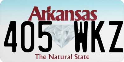 AR license plate 405WKZ