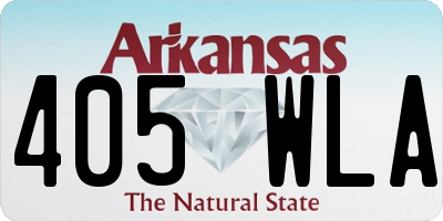 AR license plate 405WLA