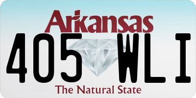 AR license plate 405WLI
