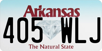 AR license plate 405WLJ