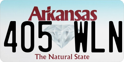 AR license plate 405WLN