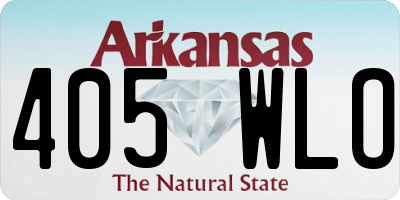 AR license plate 405WLO