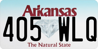 AR license plate 405WLQ