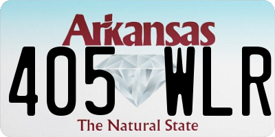AR license plate 405WLR