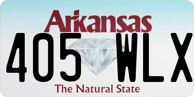 AR license plate 405WLX