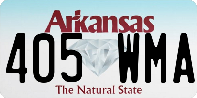 AR license plate 405WMA
