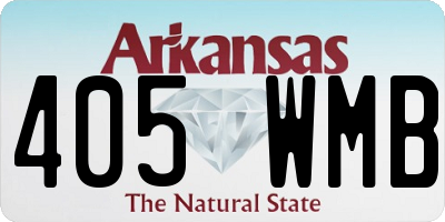 AR license plate 405WMB