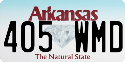 AR license plate 405WMD