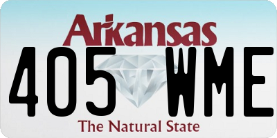 AR license plate 405WME