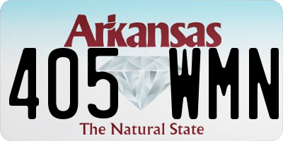 AR license plate 405WMN