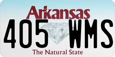 AR license plate 405WMS