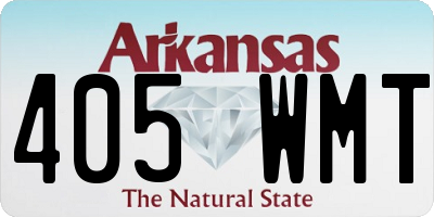 AR license plate 405WMT