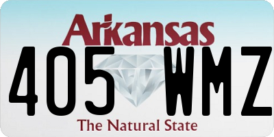 AR license plate 405WMZ