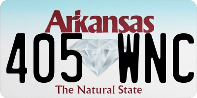 AR license plate 405WNC