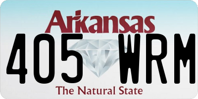 AR license plate 405WRM