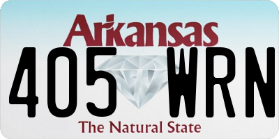 AR license plate 405WRN